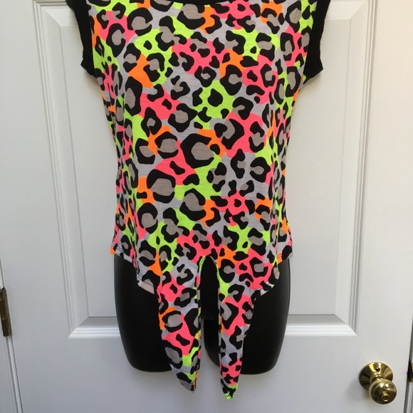 Neon Leopard Rave Tank - Picture 2 of 2